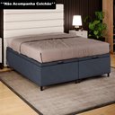 Ver imagem 2 de Base Cama Box Baú Casal Queen 158cm Hit I02 Suede Cinza - Mpozenato