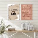 Ver imagem 2 de Kit 2 Quadros Cantinho do Café Quentinho 45x34cm - com Vidro:moldura Branca