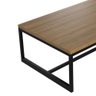 Mesa de Centro Decorativa 67x24,3x44 cm - Base de Aço Metalon Cor Preta - 3