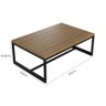 Mesa de Centro Decorativa 67x24,3x44 cm - Base de Aço Metalon Cor Preta - 5