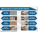 Ver imagem 4 de Armário de Cozinha Modulado Completa Rainha 4 Peças Nature/Verde - Nesher