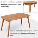 Ver mais imagens de Conjunto Sala de Jantar Mesa 135x80cm Tampo em MDF Laminado 4 Cadeiras Ceci Yescasa Marrom/Off White