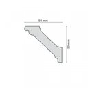 Ver imagem 2 de Kit 120m Linear Roda Teto Helena Perfil de Poliestireno Branco Homestar