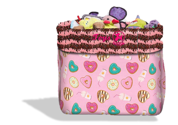 Caixa Organizadora de Brinquedos Pet Donuts - Bo.be - 1