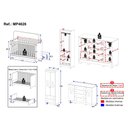 Ver imagem 4 de Quarto de Bebê Completo com Berço Americano 3 em 1 Bombom Multimóveis Mp4626 Madeirado/off White