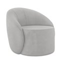 Ver imagem 6 de Sofá 3 Lugares Orgânico 180cm Morgan e Poltrona Lua Suede Cinza D03 - D’Rossi
