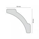 Ver imagem 3 de Kit 120m Linear Roda Teto Perfil de Poliestireno A7 Branco Homestar