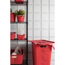 Ver imagem 3 de Cesto de Roupa Bege 47 L com Tampa 41 X 31 X 55 Cm