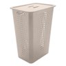 Cesto de Roupa Bege 47 L com Tampa 41 X 31 X 55 Cm - 1