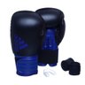 Kit Luva Boxe Hybrid 100 Preto e Azul 16 Oz - 2