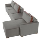 Ver imagem 6 de Sofá Modulado com Chaise, Módulos e Puff 390cm