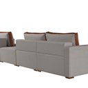 Ver imagem 5 de Sofá Modulado com Chaise, Módulos e Puff 390cm Cinza