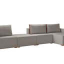 Ver imagem 2 de Sofá Modulado com Chaise, Módulos e Puff 390cm
