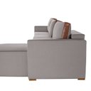 Ver imagem 7 de Sofá Modulado com Chaise, Módulos e Puff 390cm Cinza
