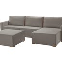 Ver imagem 4 de Sofá Modulado com Chaise, Módulos e Puff 390cm Cinza