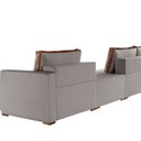 Ver mais imagens de Sofá Modulado com Chaise, Módulos e Puff 390cm Cinza