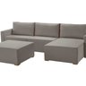 Sofá Modulado com Chaise, Módulos e Puff 390cm - 4