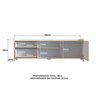 Rack para Tv até 75 Polegadas 100% MDF 58x 182x 48cm Flea  - 3