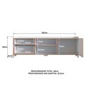 Ver imagem 3 de Rack para Tv até 75 Polegadas 100% MDF 58x 182x 48cm Flea