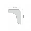 Ver imagem 2 de Kit 120m Linear Roda Teto Perfil de Poliestireno D25 Branco Homestar