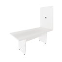 Ver imagem 2 de Mesa de Escritório e Painel de TV F5 sem Gavetas MDF MDP 200cm Branco F5