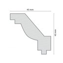 Ver imagem 3 de Kit 120m Linear Roda Teto Perfil de Poliestireno Jo Branco Homestar