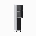 Ver imagem 3 de Armário Locker Guarda Volume Aço Light 2 portas 34,5x179,5cm com prateleira interna