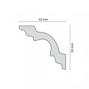 Ver imagem 2 de Kit 120m Linear Roda Teto Perfil de Poliestireno K35 Branco Homestar