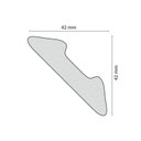 Ver imagem 3 de Kit 120m Linear Roda Teto Perfil de Poliestireno L45 Branco Homestar