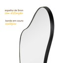 Ver imagem 5 de Espelho Grande do Pinterest Retrô Corpo Inteiro 110x60cm Moldura Couro 3cm - Mod. Curves
