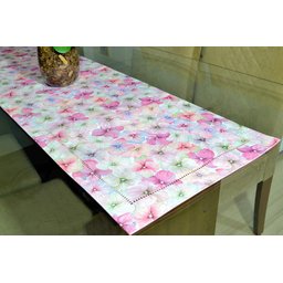 Caminho de Mesa Dupla Face 1,40m - Floral Glamour Arte & Tear - 1