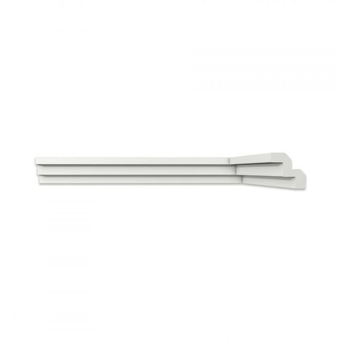 Kit 120m Linear Roda Teto Perfil de Poliestireno T70 Branco Homestar