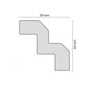 Ver imagem 3 de Kit 120m Linear Roda Teto Perfil de Poliestireno T70 Branco Homestar