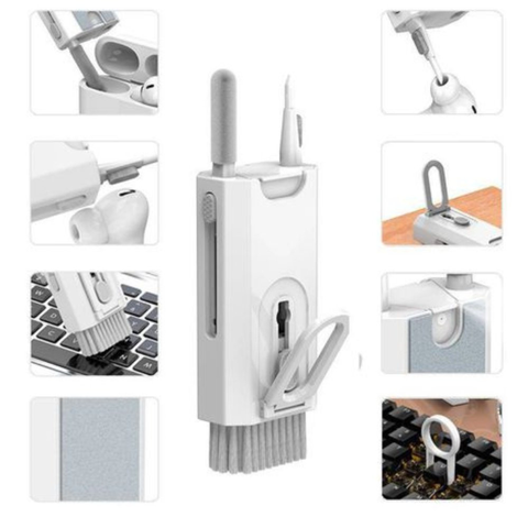 Kit Escovas de Limpeza Multiuso C/ Cerdas de Nylon Branco