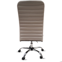 Ver imagem 5 de Cadeira Escritório Presidente Bege Executiva Ergonômica Apoio Lombar Nr17 Office Giratória Rodízio