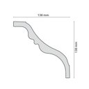Ver imagem 2 de Kit 120m Linear Roda Teto Perfil de Poliestireno UP237 Branco Homestar