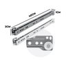 5 Pares Corrediça Para Gavetas 400mm Extra Suporte Prateleira Albras Cor: Cinza - 2
