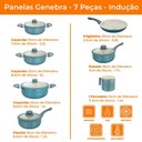 Ver imagem 7 de Jogo de Panelas de Induçao Revestimento Cerâmica Genebra Plus 7 Peças - Casambiente