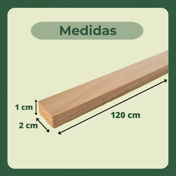 10 Ripas Sarrafos de Pinus 1x2x120cm Aplainado Artesanato - 4