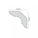 Ver imagem 2 de Kit 120m Linear Roda Teto Perfil de Poliestireno C30 Branco Homestar