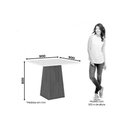 Ver imagem 6 de Conjunto: Mesa de Cozinha Dora C/ Tampo Madeirado 90x90cm e 4 Cadeiras Nina Nature/off White - Suede
