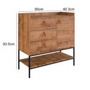 Ver imagem 3 de Cômoda Multifuncional Personal para Quarto Marrom/Mel
