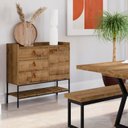 Ver imagem 1 de Cômoda Multifuncional Personal para Quarto Marrom/Mel