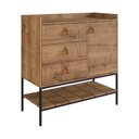 Ver imagem 2 de Cômoda Multifuncional Personal para Quarto Marrom/Mel