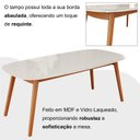 Ver mais imagens de Conjunto Sala de Jantar Mesa 180x80cm Tampo em Mdf com Vidro 6 Cadeiras Ceci Yescasa