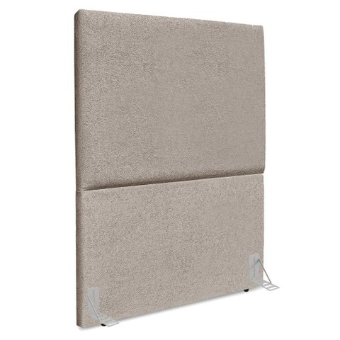 Cabeceira Solteiro 100 Cm com Frame Luna Boucle Bege Escuro Artte