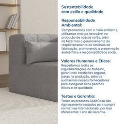 Sofá de Canto Modular de Espuma Easybox CabeCasa MadeiraMadeira - 10
