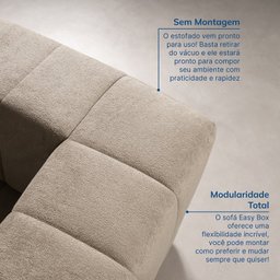 Sofá de Canto Modular de Espuma Easybox CabeCasa MadeiraMadeira - 5
