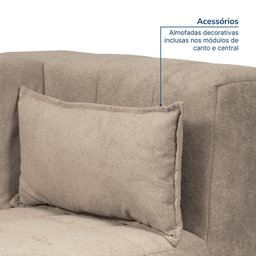 Sofá de Canto Modular de Espuma Easybox CabeCasa MadeiraMadeira - 8
