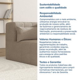 Sofá de Canto Modular de Espuma Easybox CabeCasa MadeiraMadeira - 10